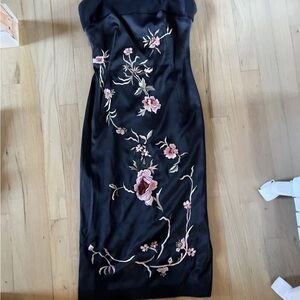 Mandalay Y2K Black Sheath Corset Cocktail Dress Size 2